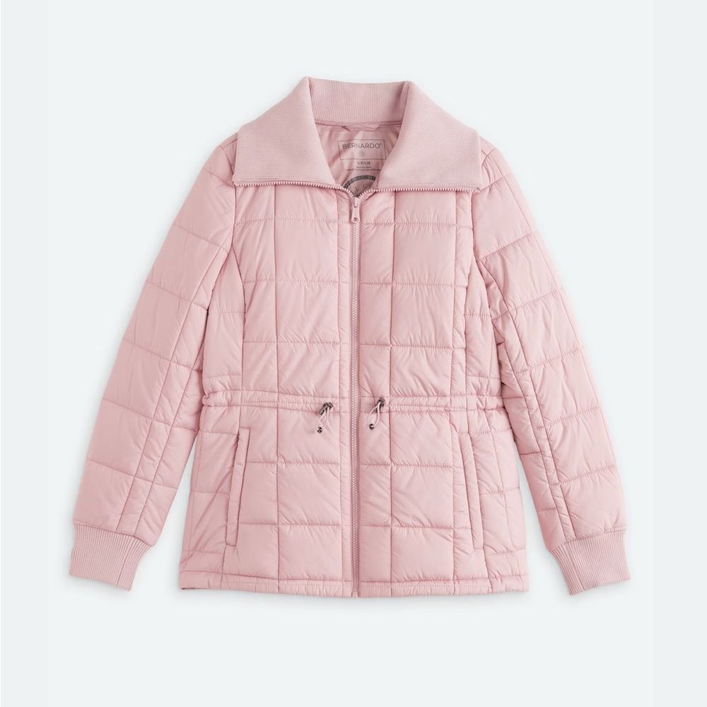 BERNARDO SZ XL *Blush* Box Quilt Field Jacket EUC
